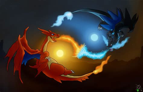 Charizard X vs. Charizard Y .